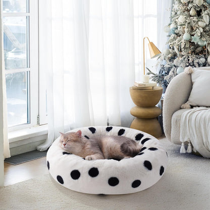 Donut Cat Bed 23" - Plush Pet Bed