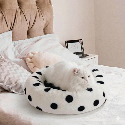 Donut Cat Bed 23" - Plush Pet Bed