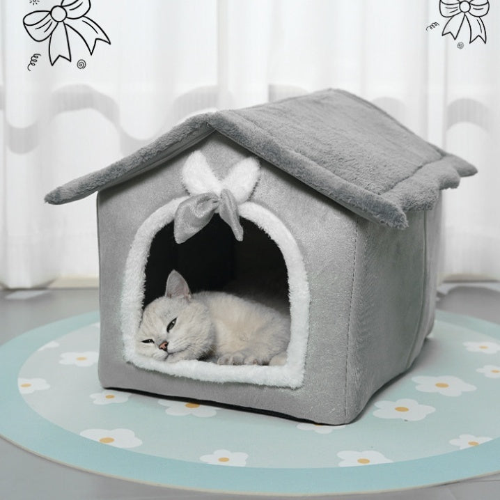 Winter Pet House - Warm Bed