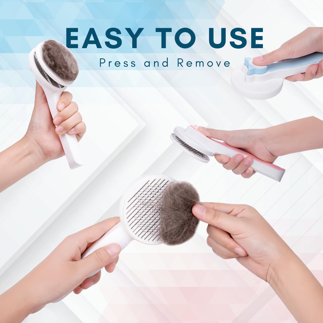 Self-Cleaning Slicker Brush
